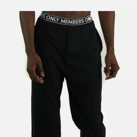Members Only Men's Jersey Sleep Pant Logo Elastic - Picture 4 of 4